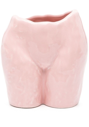Anissa Kermiche Popotin ceramic vase (12.5cm x 13cm) - Pink