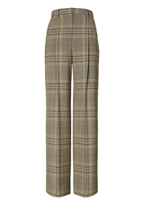 Tory Burch check-pattern high-waist trousers - Black