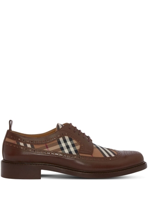Burberry Vintage Check leather Derby shoes - Brown