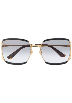 Gucci Eyewear oversized frame sunglasses - Black