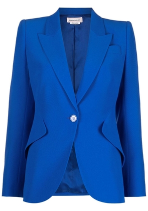 Alexander McQueen single-breasted blazer - Blue