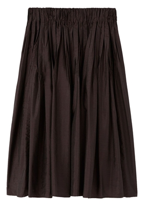 Jil Sander pleated high-waisted skirt - Black