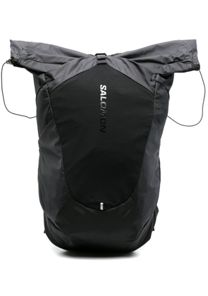 Salomon logo-print roll-top backpack - Black