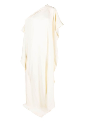Taller Marmo Aarons one-shoulder asymmetric gown - Neutrals