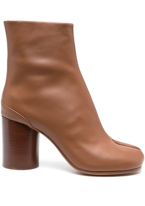 Maison Margiela Tabi 80mm leather ankle boots - Brown