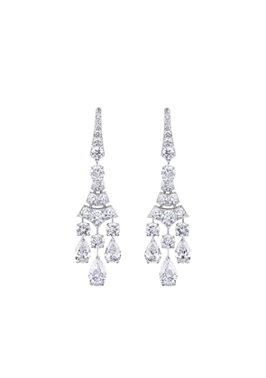 De Beers Jewellers 18kt white gold Phenomena Frost diamond earrings - Silver