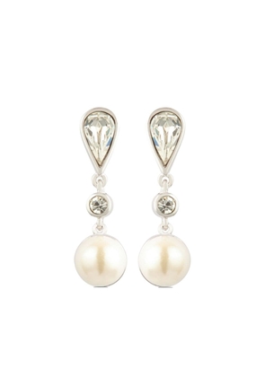 Susan Caplan Vintage 1990s Vintage faux-pearl drop earrings - White