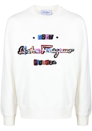 Ferragamo Felpa logo-print sweatshirt - White