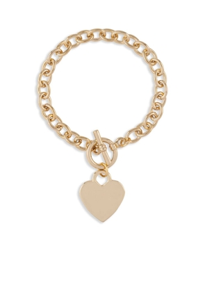 Susan Caplan Vintage 1990s Vintage heart charm bracelet - Gold