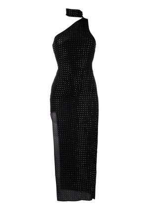 De La Vali Graceland crystal-embellished midi dress - Black