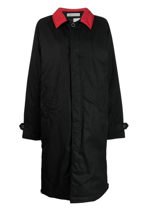 Undercover x FRGMT logo-print parka coat - Black