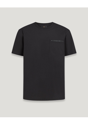 Belstaff Transit Pocket T-shirt Men's Heavy Cotton Jersey Black Size M