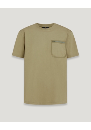 Belstaff Transit Pocket T-shirt Men's Heavy Cotton Jersey Aloe Size L