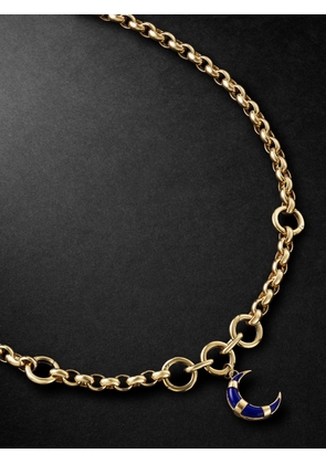 Foundrae - Gold Lapis Lazuli Necklace - Men - Gold