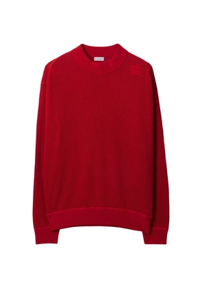 Burberry Silk-Cotton Mesh Crew-Neck Sweater
