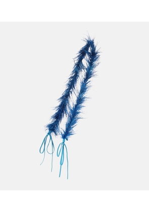 Prada Feather-trimmed shoulder strap