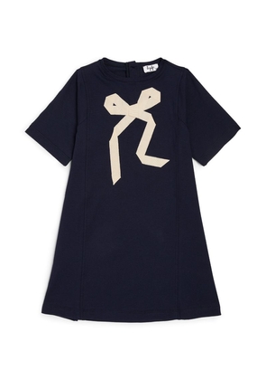 Il Gufo Bow Appliqué T-Shirt Dress (3-12 Years)