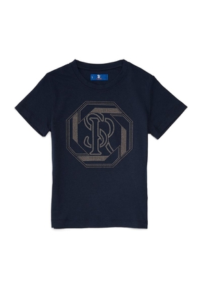 Stefano Ricci Kids Cotton Embellished Logo T-Shirt (4-16 Years)