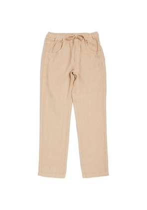 Il Gufo Linen Drawstring Trousers (3-12 Years)