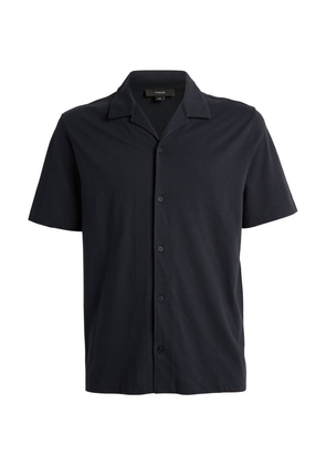 Vince Cotton Piqué Short-Sleeve Shirt