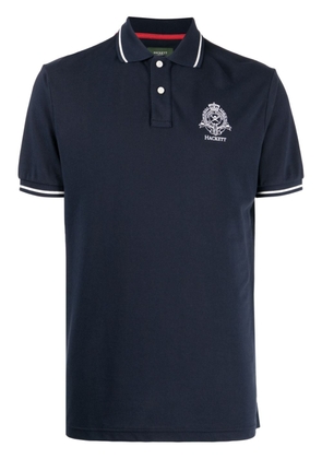 Hackett Heritage logo-embroidered polo shirt - Blue