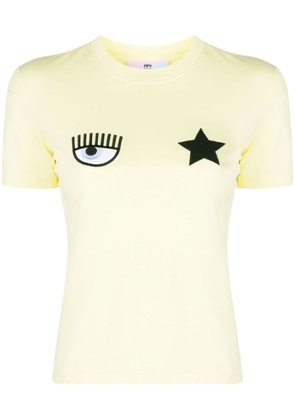 Chiara Ferragni Eye Star cotton T-shirt - Yellow