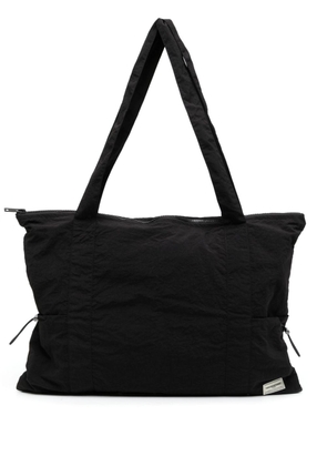 THE GIVING MOVEMENT logo-patch zipped tote bag - Black