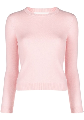 extreme cashmere crew-neck ribbed-knit jumper - Pink