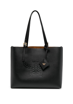 MCM medium Himmel logo-embossed leather bag - Black