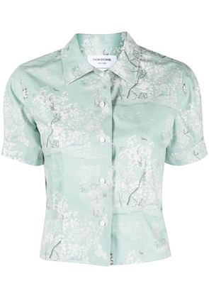 Thom Browne floral-print shirt - Green