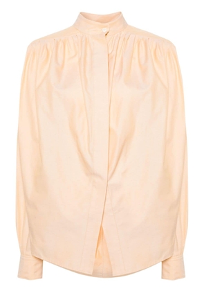 ETRO pleated cotton shirt - Orange
