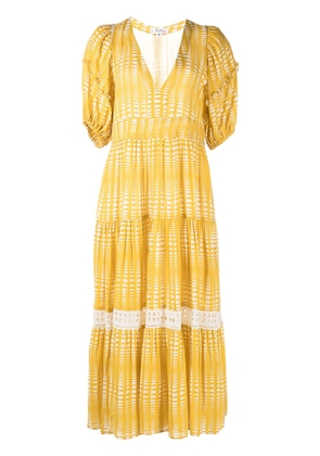 lemlem Welele abstract-print dress - Yellow
