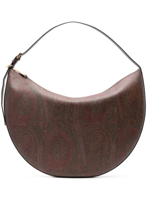 ETRO large Essential paisley-print shoulder bag - Brown