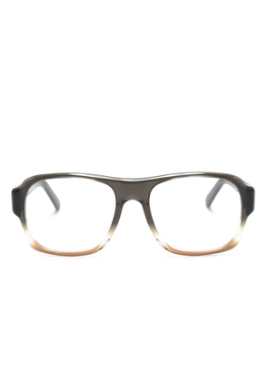 Moscot Shvitz square-frame glasses - Brown