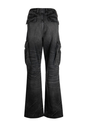 AMIRI high-waisted washed cotton jeans - Black