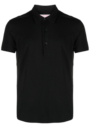 Orlebar Brown Sebastian cotton-silk polo shirt - Black