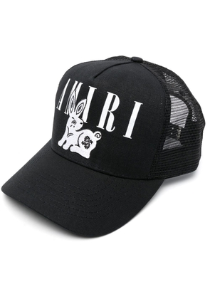 AMIRI logo-print trucker cap - Black