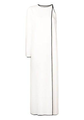 Valentino Garavani one sleeve long dress - White