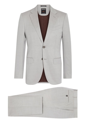 Zegna Centoventimila single-breasted wool suit - Neutrals