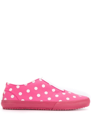 Comme Des Garçons Girl slip-on polka dot sneakers - Pink