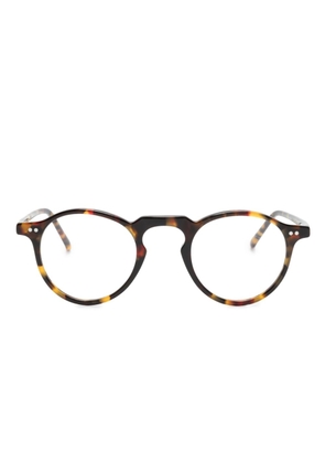 Moscot Tuchus round-frame glasses - Brown