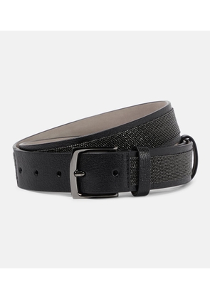 Brunello Cucinelli Embellished leather belt