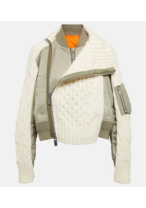 Sacai Wool-blend jacket