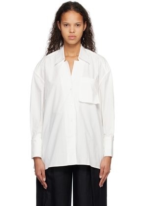 Subtle Le Nguyen White Crinkled Shirt