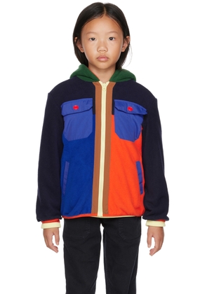 Marc Jacobs Kids Multicolor Paneled Zip-Up Hoodie