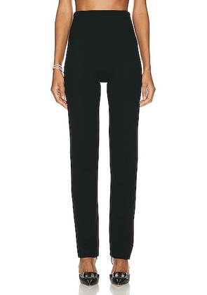 LESET Rio High Waist Straight Pant II in Black - Black. Size XS (also in ).