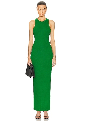 SPRWMN Racer Maxi Dress in Evergreen - Green. Size XS (also in ).
