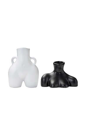 Anissa Kermiche Little Women Duo Pot in Black,White.