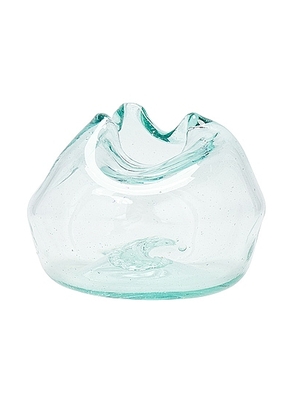 Completedworks Medium Vase in Clear - Teal. Size all.