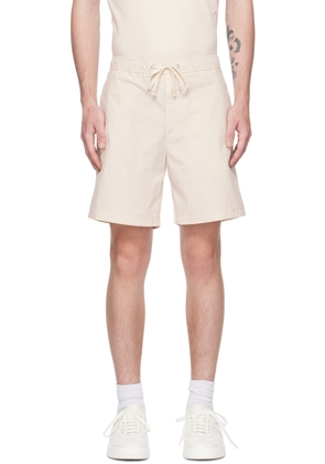 BOSS Off-White Regular-Fit Shorts